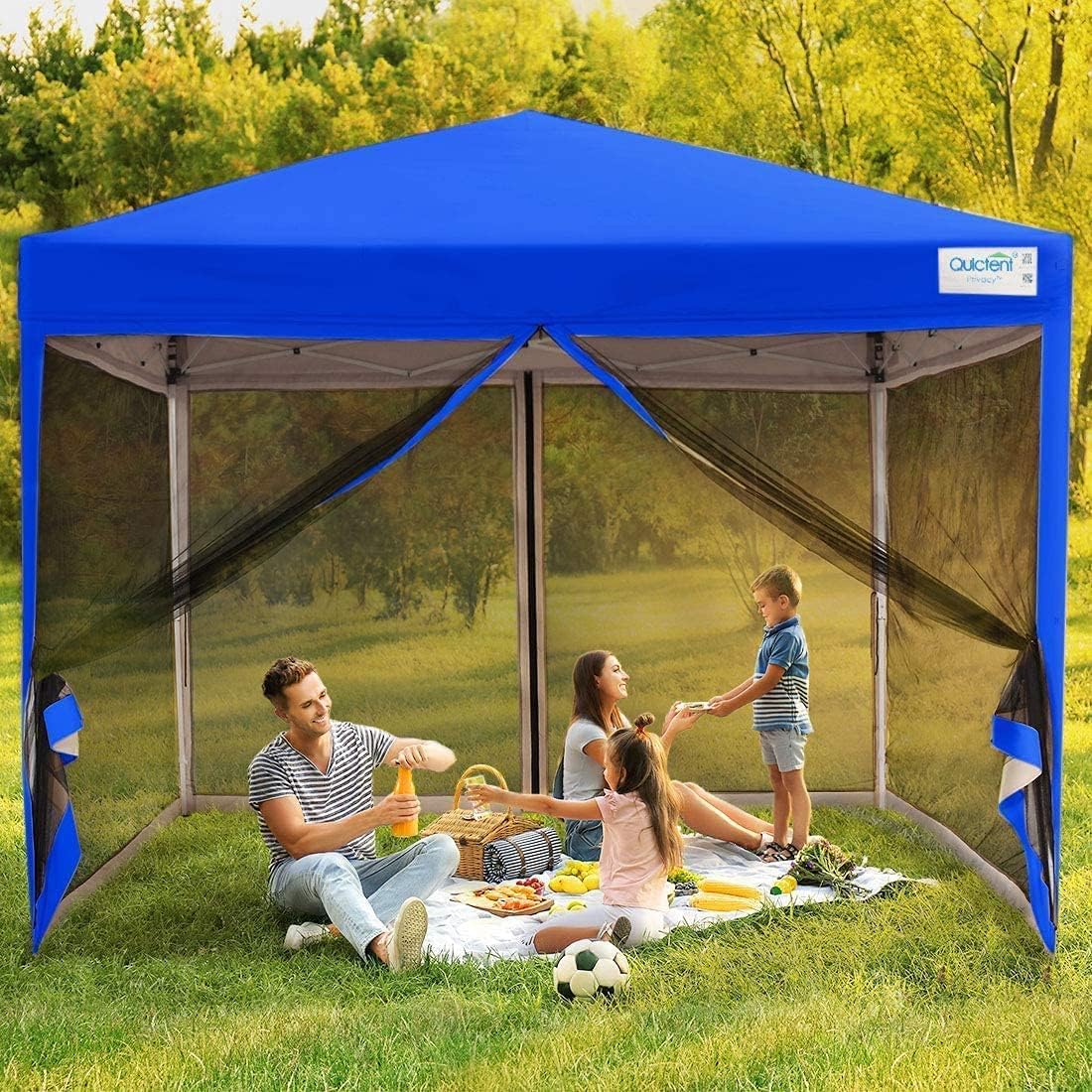 テント　キャンプ　タープ　虫除け　大きめ　蚊帳　収納袋付き　新品未使用 Amazon | ADVANCE OUTDOORワンタッチ タープテント 蚊帳テント 3段階